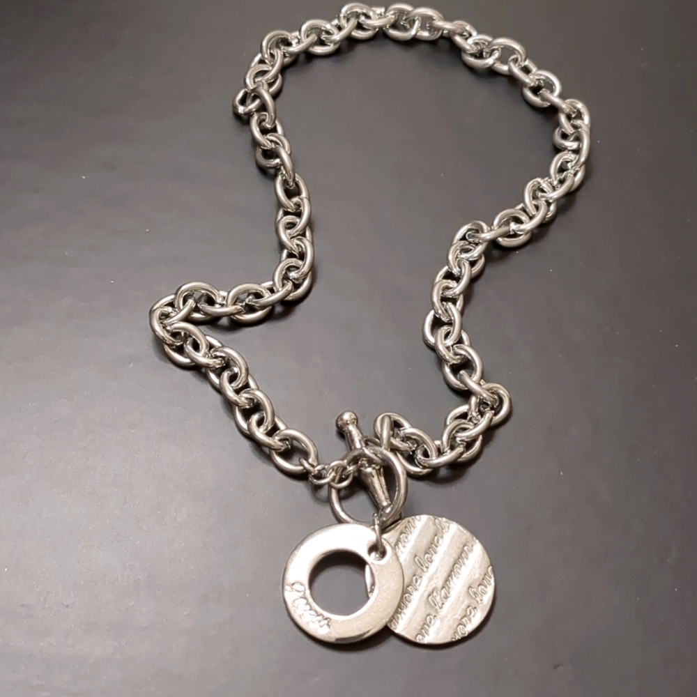 GUESS SILVER NECKLACE - Picture 4 of 6